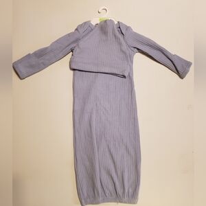 Carter's Blue Preemie Gown and Hat